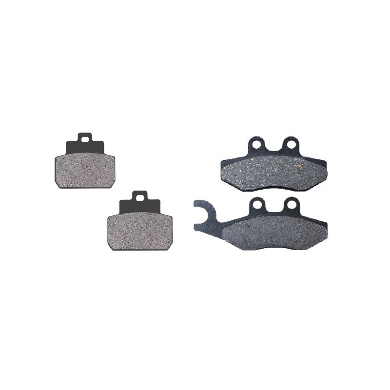 2 Kit plaquettes frein Piaggio X8 125 ie Heng Tong Avant et Arrière 293-263 - EBC FA702 et FA701 - Raven 103-083