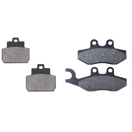 2 Kit plaquettes frein Piaggio X8 125 ie Heng Tong Avant et Arrière 293-263 - EBC FA702 et FA701 - Raven 103-083