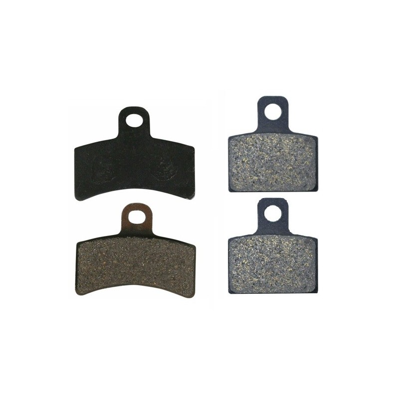 2 Kit plaquettes frein Gas-Gas MC 50 Cross Avant et Arrière 143-173 - EBC FA702 et FA701 - Raven 103-084