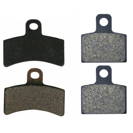 2 Kit plaquettes frein Gas-Gas MC 50 Cross Avant et Arrière 143-173 - EBC FA702 et FA701 - Raven 103-084