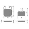 2 Kit plaquettes frein Gas-Gas MX 65  Avant et Arrière 121-173 - EBC FA702 et FA701 - Raven 103-085