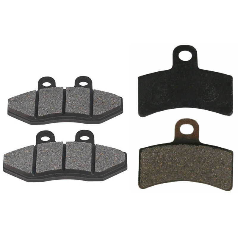 2 Kit plaquettes frein Gas-Gas SM 50  Avant et Arrière 095-143 - EBC FA702 et FA701 - Raven 103-089