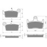 2 Kit plaquettes frein Kymco Sniper 50  Avant et Arrière 071-131 - EBC FA702 et FA701 - Raven 103-098