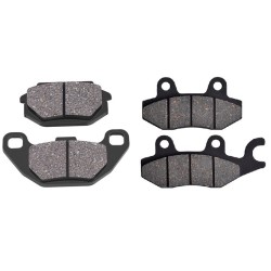2 Kit plaquettes frein Kymco Super-9 50 LC Avant et Arrière 183-332 - EBC FA702 et FA701 - Raven 103-102