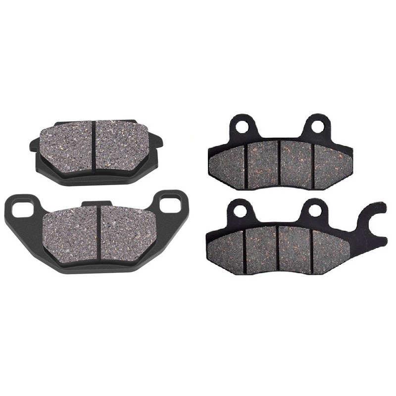 2 Kit plaquettes frein Kymco Super-9 50 LC Avant et Arrière 183-332 - EBC FA702 et FA701 - Raven 103-102