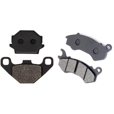 2 Kit plaquettes frein Peugeot Django 125 toute versions Avant et Arrière 005-299 - EBC FA702 et FA701 - Raven 103-106