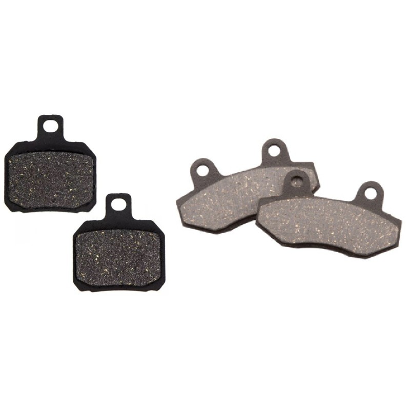 2 Kit plaquettes frein Peugeot Speedfight 50  Avant et Arrière 011-152 - EBC FA702 et FA701 - Raven 103-107