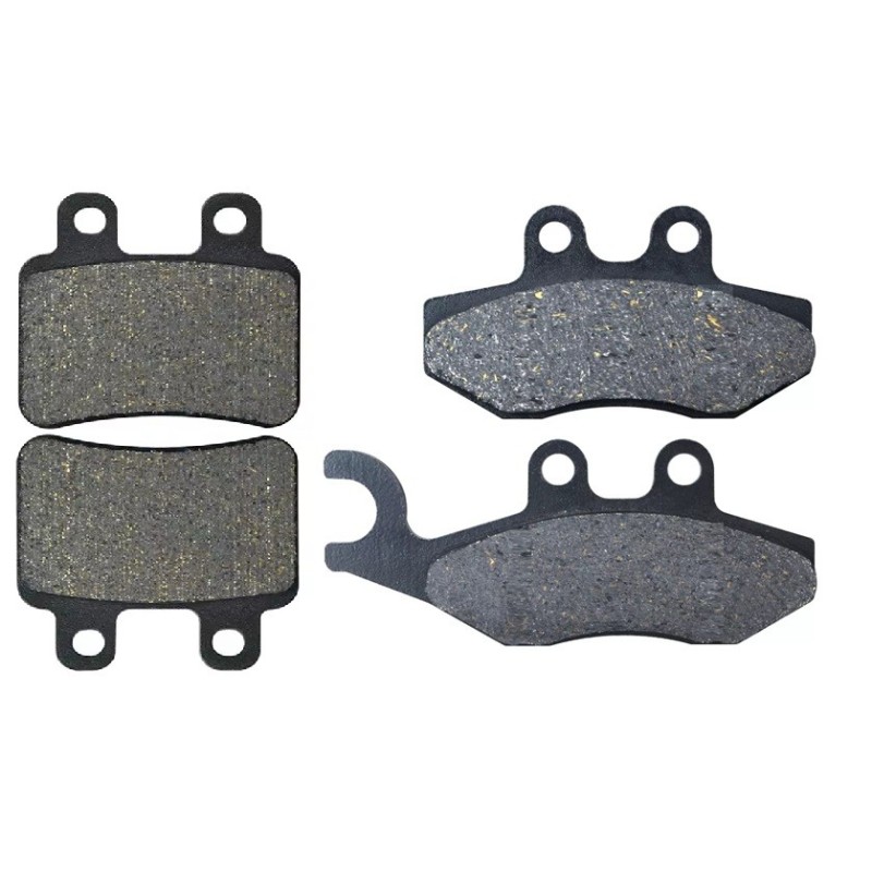 2 Kit plaquettes frein Peugeot Satelis 125 Blacksat  Avant et Arrière 122-211 - EBC FA702 et FA701 - Raven 103-112