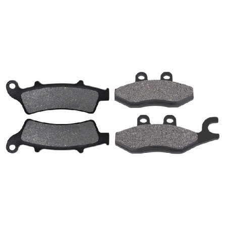 2 Kit plaquettes frein Piaggio Beverly 350 ie Sport Touring Avant et Arrière 193-266 - EBC FA702 et FA701 - Raven 103-118
