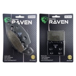 2 Kit plaquettes frein Suzuki GSX 250F  Avant et Arrière 013-016 - EBC FA129 et FA63 - Raven 103-134