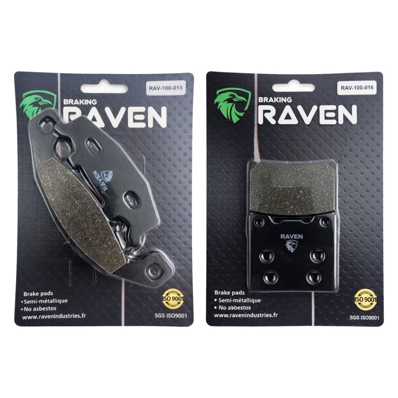 2 Kit plaquettes frein Suzuki GSX 250F  Avant et Arrière 013-016 - EBC FA129 et FA63 - Raven 103-134