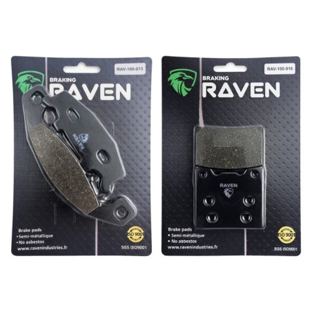 2 Kit plaquettes frein Suzuki GSX 250F  Avant et Arrière 013-016 - EBC FA129 et FA63 - Raven 103-134