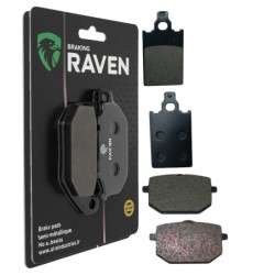 2 Kit plaquettes frein Malaguti MLX 50 Enduro Avant et Arrière 115-029 - EBC FA116 et FA118 - Raven 103-162