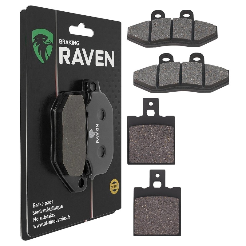 2 Kit plaquettes frein Aprilia Classic 125  Avant et Arrière 095-038 - EBC FA167 et FA47 - Raven 103-169