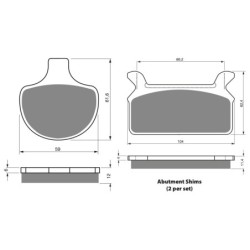 2 Kit plaquettes frein Harley-davidson Touring Tour Glide Ultra Classic FLTCU Avant et Arrière 057-063 - EBC FA94 et FA201 - Rav