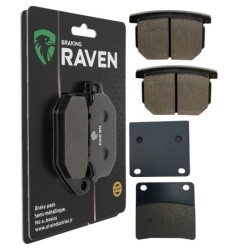 2 Kit plaquettes frein Suzuki GS 500  Avant et Arrière 138-076 - EBC FA65 et FA36 - Raven 103-189
