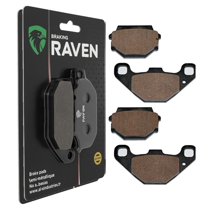 2 Kit plaquettes frein Fantic Strada 50  Avant et Arrière 086-094 - EBC FA67/2 et FA173 - Raven 103-190