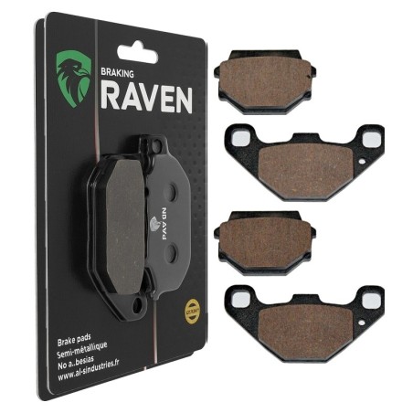 2 Kit plaquettes frein Fantic Strada 50  Avant et Arrière 086-094 - EBC FA67/2 et FA173 - Raven 103-190