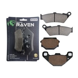 2 Kit plaquettes frein Aprilia Moto 6.5 650 stark Avant et Arrière 106-094 - EBC FA209 et FA173 - Raven 103-191