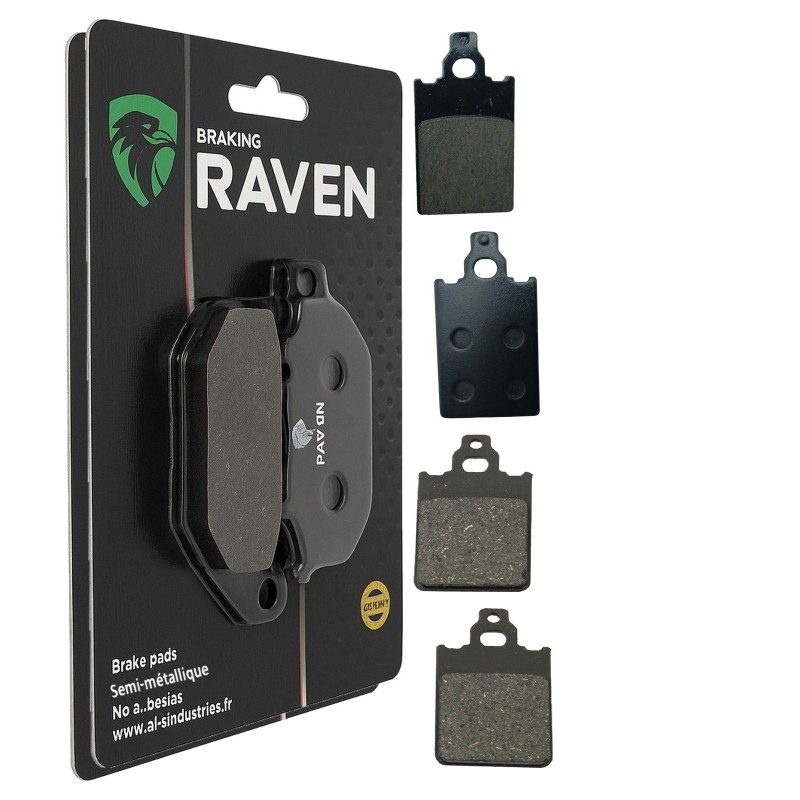 2 Kit plaquettes frein Fantic Oasis 75  Avant et Arrière 115-096 - EBC FA116 et FA60 - Raven 103-197