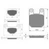 2 Kit plaquettes frein Sherco 0.5 50 SE SM Avant et Arrière 289-121 - EBC FA93 et FA115 - Raven 103-216