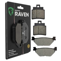 2 Kit plaquettes frein Sym Voyager 250  Avant et Arrière 140-165 - EBC FA361HH et FA319/2 - Raven 103-221