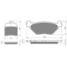 2 Kit plaquettes frein Sym Voyager 250  Avant et Arrière 140-165 - EBC FA361HH et FA319/2 - Raven 103-221