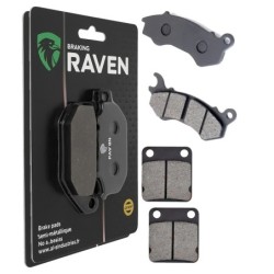 2 Kit plaquettes frein Qooder Oxygen  Avant et Arrière 299-144 - EBC FA603 et FA54 - Raven 103-223