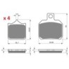 2 Kit plaquettes frein Gilera Supersport 600  Avant et Arrière 177-152 - EBC FA322/4HH et FA266 - Raven 103-229