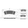 2 Kit plaquettes frein Honda VT 1300 Sabre  Avant et Arrière 257-327 - EBC FA388 HH et FA261/2 - Raven 103-239
