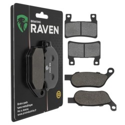 2 Kit plaquettes frein Harley-davidson Softail Fat Boy Lo FLSTFB Avant et Arrière 279-273 - EBC FA296HH et FA458HH - Raven 103-2