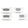 2 Kit plaquettes frein Suzuki GSX-S 125  Avant et Arrière 381-311 - EBC FA715 et FA629TT - Raven 103-249