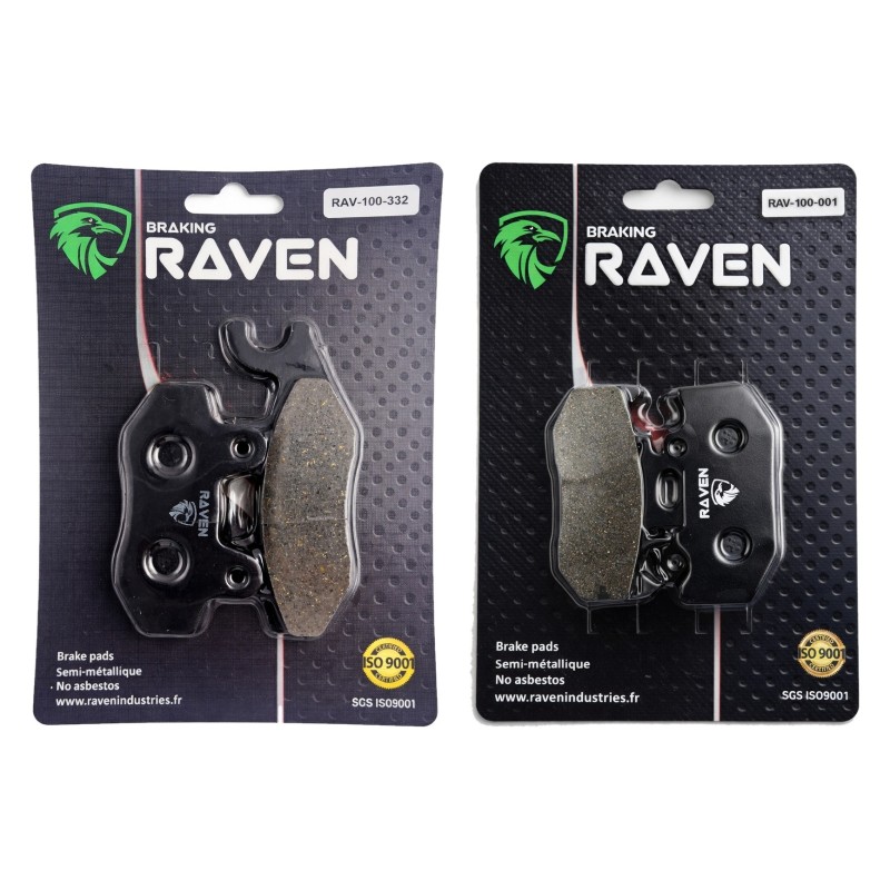 2 Kit plaquettes frein Yamaha Fazer 250  Avant et Arrière Nc -  - Raven 103-254