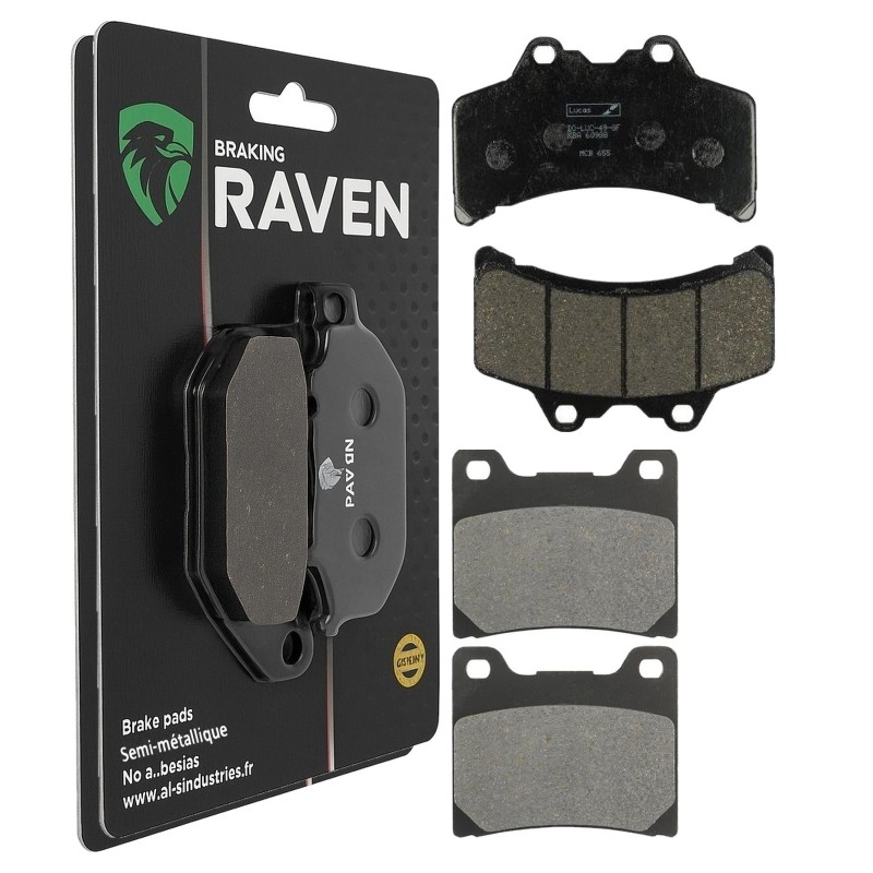 2 Kit plaquettes frein Yamaha GTS 1000  Avant et Arrière Nc -  - Raven 103-255