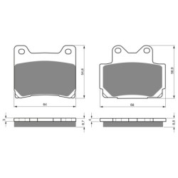 2 Kit plaquettes frein Yamaha SRX 250  Avant et Arrière Nc -  - Raven 103-259