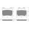 2 Kit plaquettes frein Yamaha SRX 250  Avant et Arrière Nc -  - Raven 103-259