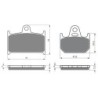 2 Kit plaquettes frein Yamaha TZ 250  Avant et Arrière Nc -  - Raven 103-262