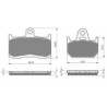 2 Kit plaquettes frein Yamaha TZ 250  Avant et Arrière Nc -  - Raven 103-263