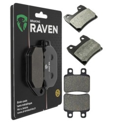 2 Kit plaquettes frein Yamaha XT 125R  Avant et Arrière Nc -  - Raven 103-270
