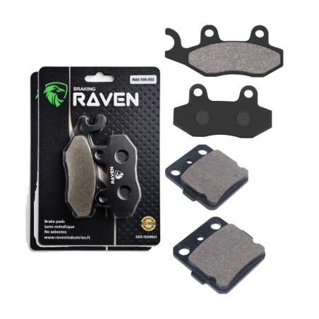2 Kit plaquettes frein Yamaha YZ 125  Avant et Arrière Nc -  - Raven 103-274