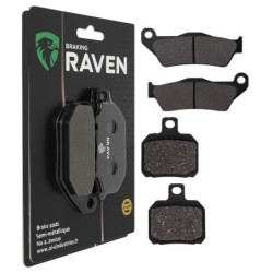 2 Kit plaquettes frein Yamaha Skycruiser 125  Avant et Arrière Nc -  - Raven 103-280