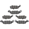 2 Kit plaquettes frein Kawasaki ZR-7S 750  Av G, Av D et Ar 104-124X2 - EBC FA702 et FA701 - Raven 104-001
