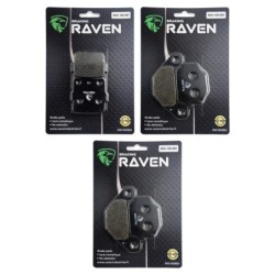 3 Kit plaquettes frein Kawasaki KFX 300  Av G, Av D et Ar 007-005X2 -  - Raven 104-032