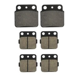 3 Kit plaquettes frein Kawasaki KFX 400  Av G, Av D et Ar 092-007X2 -  - Raven 104-034