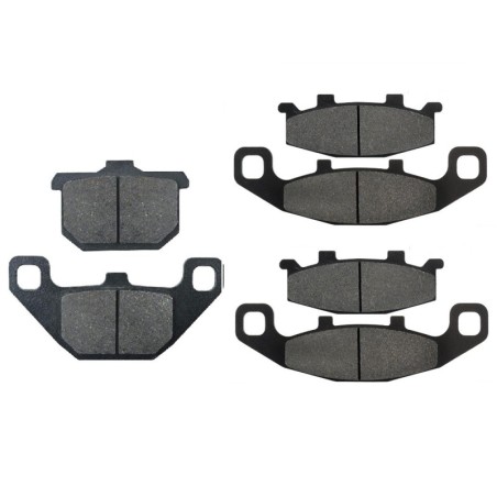 3 Kit plaquettes frein Kawasaki Concours ZG 1000  Av G, Av D et Ar 037-013X2 -  - Raven 104-036