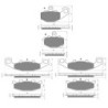 2 Kit plaquettes frein Kawasaki Zephyr 550  Av G, Av D et Ar 093-013X2 -  - Raven 104-039