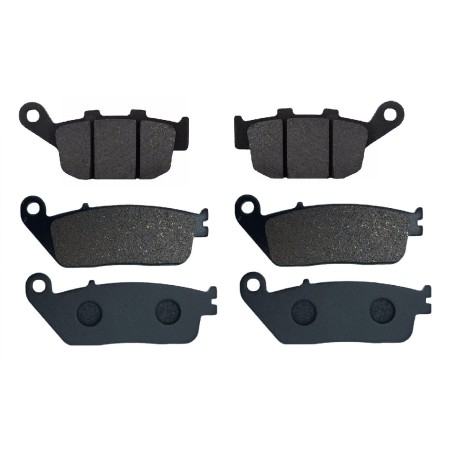 3 Kit plaquettes frein Honda CB 650 F  Av G, Av D et Ar 020-022X2 - EBC FA140 et FA142 - Raven 104-040