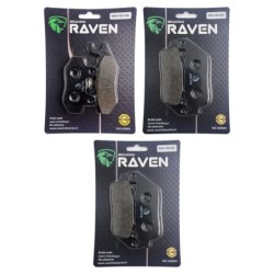 2 Kit plaquettes frein Kawasaki Versys-X 300  Av G, Av D et Ar 332-022X2 -  - Raven 104-042