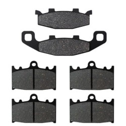 2 Kit plaquettes frein Kawasaki Zephyr 1100  Av G, Av D et Ar 013-032X2 -  - Raven 104-043