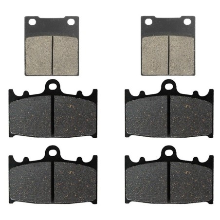 3 Kit plaquettes frein Kawasaki ZXR 400  Av G, Av D et Ar 016-032X2 -  - Raven 104-044